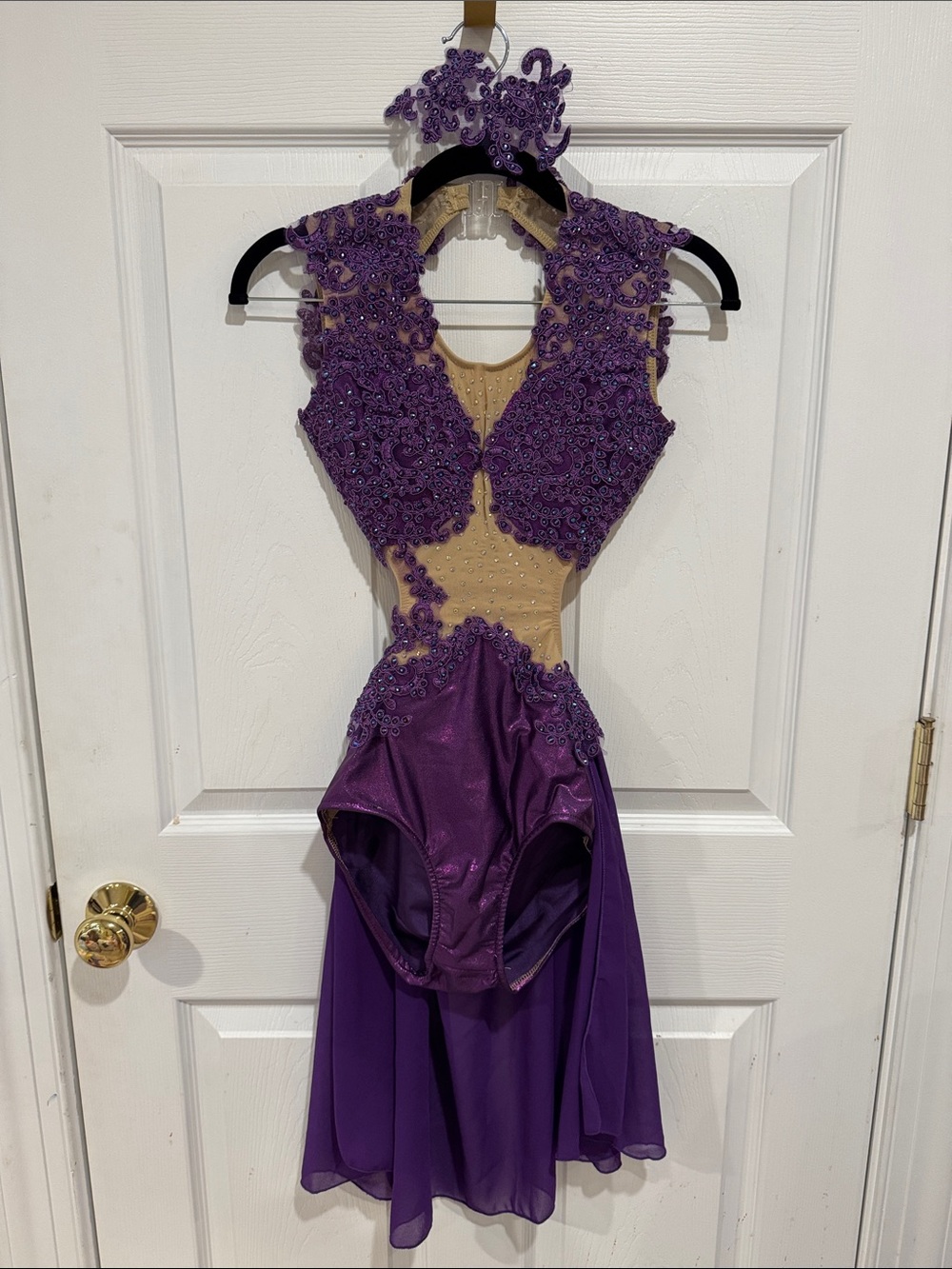 Glamour costumes adult small beautiful purple lyrical costume